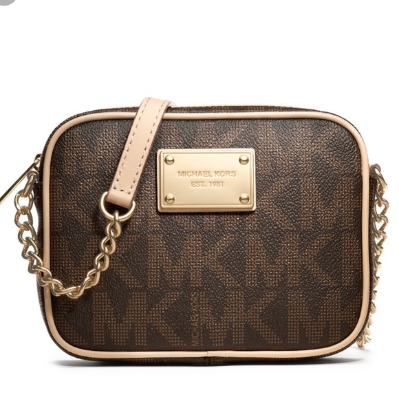 Michael Kors Handbags - Michael Kors Jet Set Small Logo Crossbody
